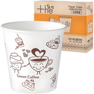 더좋은컵 천연펄프 종이컵 184ml, 500개입, 1개