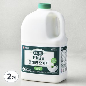 서울우유 더진한 순수 플레인 요거트, 2.45L, 1개입, 2개