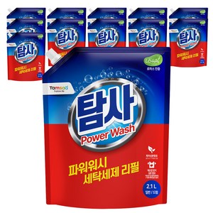 탐사 파워워시 세탁세제, 2.1L, 12개
