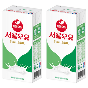 서울우유 멸균 흰우유, 1L, 2개