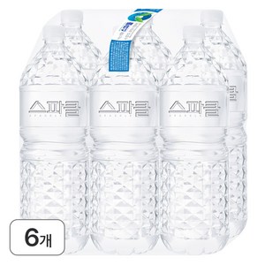 스파클 무라벨 천연암반수 안전한생수 깨끗한물 미네랄워터, 2L, 6개