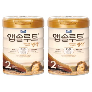 앱솔루트 엄마의 선물 프리미엄 명작 분유 2단계, 800g, 1개입, 2개
