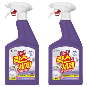 홈스타 락스와세제 3X 폼스프레이 후로랄 욕실청소용, 2개, 900ml