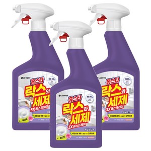 홈스타 락스와세제 3X 폼스프레이 후로랄 욕실청소용, 3개, 900ml