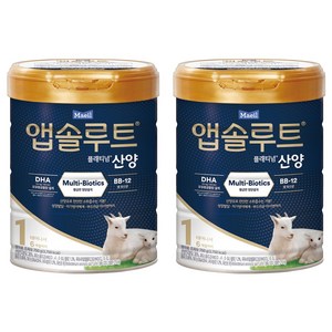 앱솔루트 플래티넘 산양분유 1단계, 750g, 2개