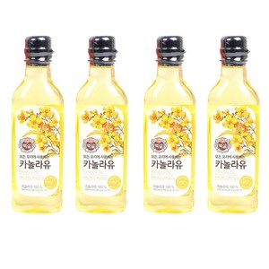 백설 카놀라유, 500ml, 4개