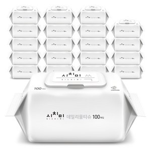 시치미 쓱 데일리 물티슈 캡형, 50g, 100개입, 20개