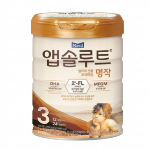 앱솔루트 엄마가 만든 프리미엄 명작 분유 3단계, 800g