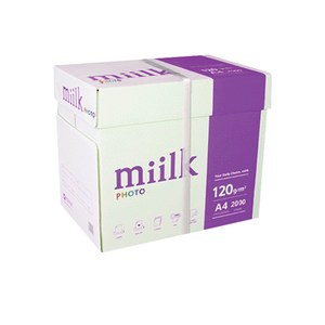 밀크 복사용지120g, 2000개, A4